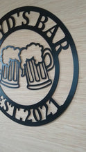 Load and play video in Gallery viewer, Personalized beer mugs sign