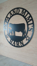 Load and play video in Gallery viewer, cow calf Metal Sign
