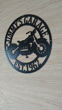 Load and play video in Gallery viewer, Motorcycle Metal Sign