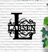 Load image into Gallery viewer, Last Name Metal Signs Personalized Metal Sign Custom Last Name Sign Family Name Sign Metal Wall Art