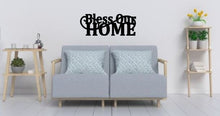 Load image into Gallery viewer, Bless our home, metal monogram, metal wall decor, metal quote, Housewarming Gift,Christmas gift