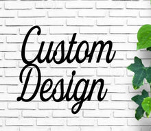 Load image into Gallery viewer, Custom Metal Sign, House Sign, Custom Metal Words, Steel Lettering, Wall Sign, Shop Sign, Vintage Industrial Style, Rustic Lettering