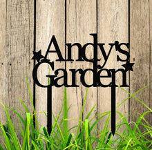 Load image into Gallery viewer, GARDEN SIGN - Personalized - Plasma cut, Steel Sign