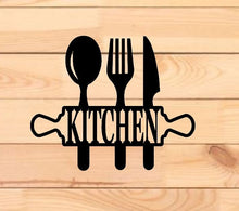 Load image into Gallery viewer, Metal Kitchen Sign Decor Kitchen Wall Decor Kitchen Wall Art Kitchen Word Sign Kitchen Gift Kitchen Decor Cooking Gift Housewarming Gift