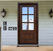 Load image into Gallery viewer, Vertical Home Address Sign, Metal Vertical Numbers