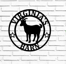 Load image into Gallery viewer, custom metal goat sign