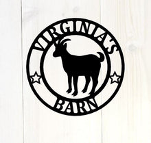 Load image into Gallery viewer, custom metal goat sign