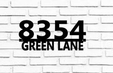 Load image into Gallery viewer, Address Sign, Metal Address Sign, Address Plaque, Metal Address Plaque, Number Sign, Outdoor Sign, House Number Sign, House Sign