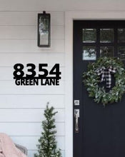 Load image into Gallery viewer, Address Sign, Metal Address Sign, Address Plaque, Metal Address Plaque, Number Sign, Outdoor Sign, House Number Sign, House Sign