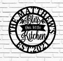 Load image into Gallery viewer, Personalized Kitchen Signs, Custom Kitchen Sign Wall Decor, Custom Metal Sign for Kitchen, Nana's Kitchen Metal Sign, Nana Mothers Day Gift