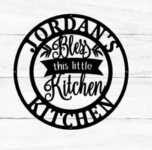 Load image into Gallery viewer, Personalized Kitchen Signs, Custom Kitchen Sign Wall Decor, Custom Metal Sign for Kitchen, Nana's Kitchen Metal Sign, Nana Mothers Day Gift