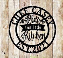 Load image into Gallery viewer, Personalized Kitchen Signs, Custom Kitchen Sign Wall Decor, Custom Metal Sign for Kitchen, Nana's Kitchen Metal Sign, Nana Mothers Day Gift