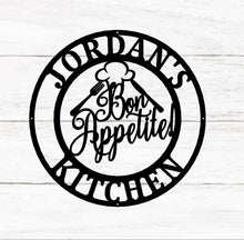 Load image into Gallery viewer, Personalized Kitchen Signs, Custom Kitchen Sign Wall Decor, Custom Metal Sign for Kitchen, Nana's Kitchen Metal Sign, Nana Mothers Day Gift
