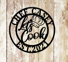 Load image into Gallery viewer, Personalized Kitchen Signs, Custom Kitchen Sign Wall Decor, Custom Metal Sign for Kitchen, Nana's Kitchen Metal Sign, Nana Mothers Day Gift