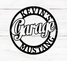 Load image into Gallery viewer, Personalized Garage Sign / Garage Metal Art / Garage Home Decor / Garage Sign Home Decor / Metal Wall Art / shop sign / car sign