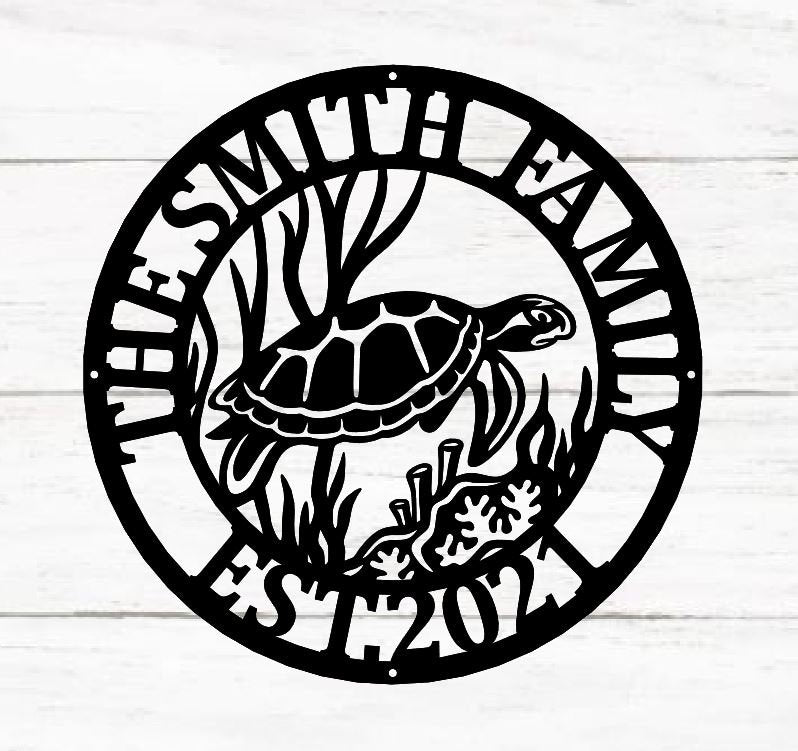Sea Turtle Metal Art Silhouette. Sea Turtle metal wall hanging silhouette –  HORSEFLY METAL WORKS LLC