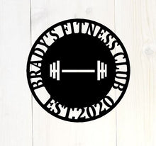 Load image into Gallery viewer, Gym Sign | Personalized Home Gym Sign | Custom Metal Gym Sign | Home Gym Sign | Cross Fit Sign