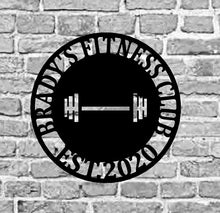 Load image into Gallery viewer, Gym Sign | Personalized Home Gym Sign | Custom Metal Gym Sign | Home Gym Sign | Cross Fit Sign