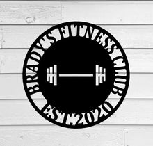 Load image into Gallery viewer, Gym Sign | Personalized Home Gym Sign | Custom Metal Gym Sign | Home Gym Sign | Cross Fit Sign