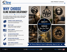 Load image into Gallery viewer, Cline design Creations catalog order page
