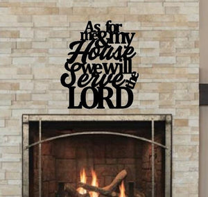 scripture wall art, metal quote wall art, bible verse wall art, metal wall decor, Housewarming Gift, metal quote