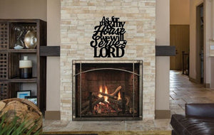 scripture wall art, metal quote wall art, bible verse wall art, metal wall decor, Housewarming Gift, metal quote
