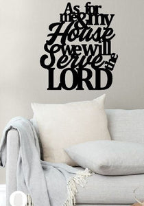 scripture wall art, metal quote wall art, bible verse wall art, metal wall decor, Housewarming Gift, metal quote