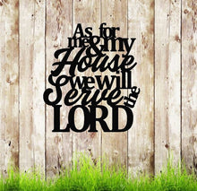 Load image into Gallery viewer, scripture wall art, metal quote wall art, bible verse wall art, metal wall decor, Housewarming Gift, metal quote

