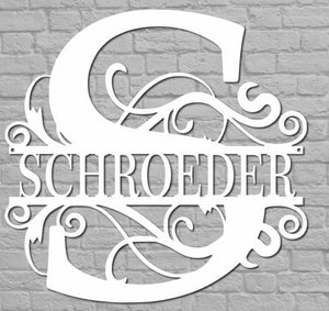 Personalized Metal Monogram Sign. Wedding Gift. Family Name Sign. Outdoor Name Sign. Anniversary. Last Name Sign. Metal Sign. Front Door.