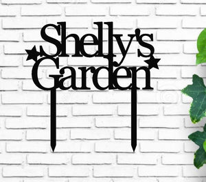 GARDEN SIGN - Personalized - Plasma cut, Steel Sign