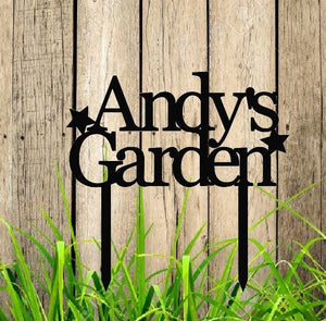 GARDEN SIGN - Personalized - Plasma cut, Steel Sign