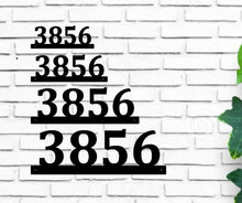 Load image into Gallery viewer, metal home address sign, metal number plate, metal letters
