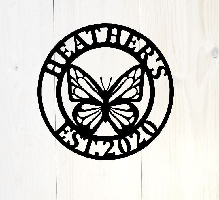 Custom Butterfly Sign