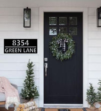 Load image into Gallery viewer, Address Sign, Metal Address Sign, Address Plaque, Metal Address Plaque, Number Sign, Outdoor Sign, House Number Sign, House Sign
