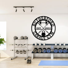 Load image into Gallery viewer, Gym Sign | Personalized Home Gym Sign | Custom Metal Gym Sign | Home Gym Sign | Cross Fit Sign
