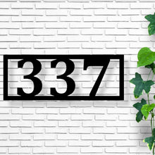 Load image into Gallery viewer, Custom metal address sign, custom street, rustic décor, metal numbers, Metal house numbers, address plaque, address sign, home décor
