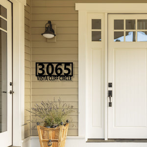 Custom metal address sign, custom street, rustic décor, metal numbers, Metal house numbers, address plaque, address sign, home décor