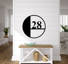 Load image into Gallery viewer, Custom metal address sign, custom street, rustic décor, metal numbers, Metal house numbers, address plaque, address sign, home décor
