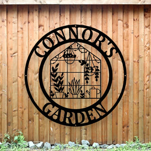 Personalized Metal Gardening sign, custom yard sign, garden decoration, Mother’s Day, Garden Sign, custom garden gift, Metal Greenhouse Sign