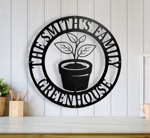 Personalized Metal Gardening sign, custom yard sign, garden decoration, Mother’s Day, Garden Sign, custom garden gift, Metal Greenhouse Sign