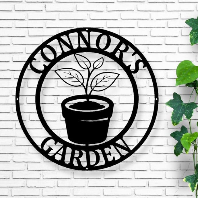 Personalized Metal Gardening sign, custom yard sign, garden decoration, Mother’s Day, Garden Sign, custom garden gift, Metal Greenhouse Sign