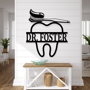 Dentist Office Wall Décor, Dentist Gift, Dental Office Sign, Dentist Office Metal Wall Decor, Personalized Dental Metal Wall Art, Hygienist