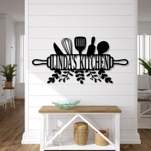 Load image into Gallery viewer, Kitchen Gifts, Custom Metal Sign for Kitchen, Personalized Kitchen Signs, Kitchen Wall Decor, Nana Mothers Day Gift, Custom Kitchen Sign
