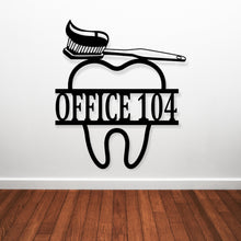 Load image into Gallery viewer, Dentist Office Wall Décor, Dentist Gift, Dental Office Sign, Dentist Office Metal Wall Decor, Personalized Dental Metal Wall Art, Hygienist
