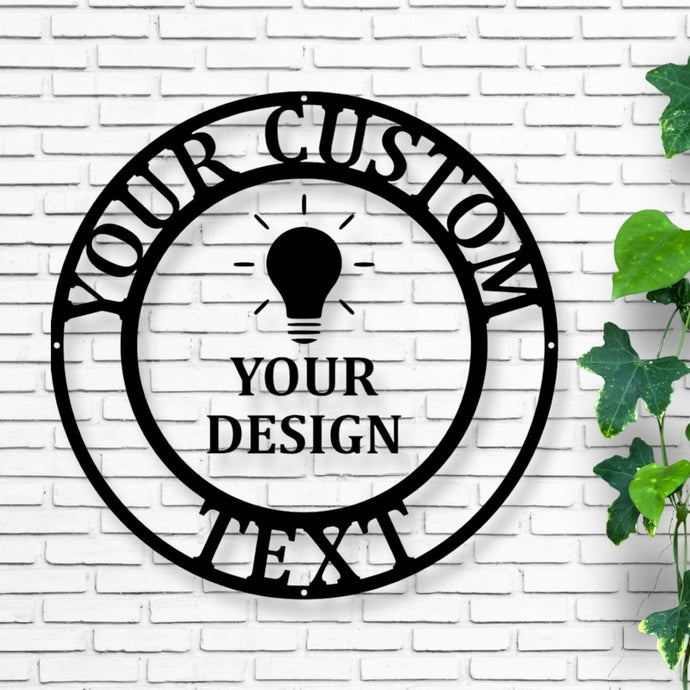 custom sign, your custom text metal sign, your logo here, metal sign custom, custom design sign, personalized sign, home decor