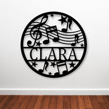 Load image into Gallery viewer, Personalized Music Established Last Name Family Sign | Personalized , | Mother&#39;s Day Gift | Free Shipping, Metal Music Wall Art, Music Gift
