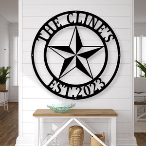 Texas Star Wall Decor, Rustic Metal Star Decoration, Western Home Decor, Farmhouse Style Texas Star, Texas Star, Wall Art & Accent