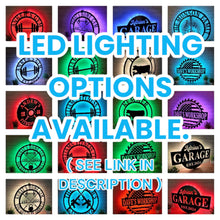 Load image into Gallery viewer, Personalized Train Sign - Powder Coated for Outdoor or Indoor Use, High Quality Custom Metal Sign, Train Metal Sign - Metal Wall Décor

