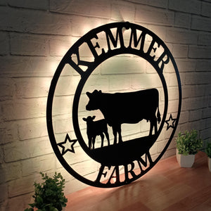 LED backlight sign option.