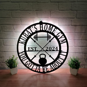 Gym Sign | Personalized Home Gym Sign | Custom Metal Gym Sign | Home Gym Sign | Cross Fit Sign